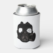 ヘッドショットガスマスク 缶クーラー (缶正面)
