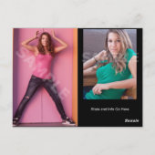 ヘッドショットコンポジションカードサイズ ポストカード (裏面)