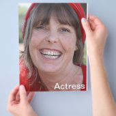 ヘッドショットコンポジットカード – アクターゼットカード チラシ (手)