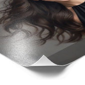 ヘッドショットプリント8x10水平黒グラデーション フォトプリント (角)