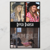 ヘッドショットモデルのコンポジットカー手頃ド チラシ (正面)