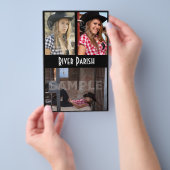 ヘッドショットモデルのコンポジットカー手頃ド チラシ (ハンドル)