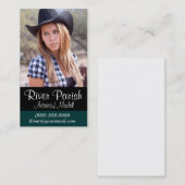 ヘッドショット名刺のモデル 名刺 (正面/裏面)