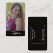 ヘッドショット名刺のモデル 名刺 (正面/裏面)