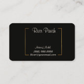 ヘッドショット名刺のモデル 名刺 (裏面)