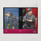 ヘッドショットZED/COMPカードはアクターをモデル化 ポストカード (裏面)