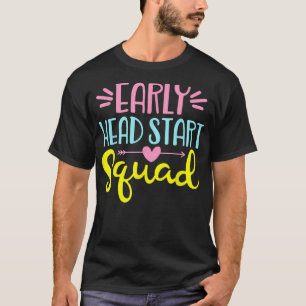 ヘッドスタートスクワッド幼児期Edu先生バックT Tシャツ