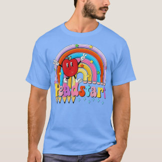 ヘッドスタート先生キッズレトロレインボーバックシュ Tシャツ