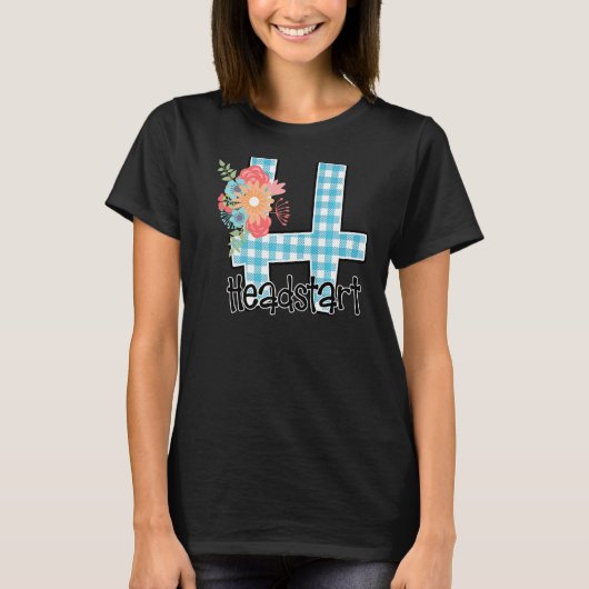 ヘッドスタート先生幼児教育バックT Tシャツ (正面)
