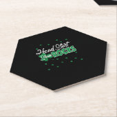 ヘッドスタートShamROCKS St. Patrick's Day School Shir ペーパーコースター (アングル)