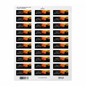 ヘッドストーンクロスとパンプキンハロウィーン ラベル (フルシート)