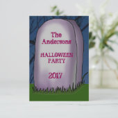 ヘッドストーンハローウィンパーティ招待状 招待状 (スタンド正面)