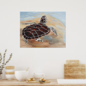 ヘッドズアップタートルホテルプリント ポスター (キッチン)