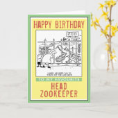 ヘッドズウォキーパーへのハッピーバースデー。 カード (黄色い花)