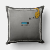 ヘッドセット付きゲーマー搭載画面 クッション (裏面)