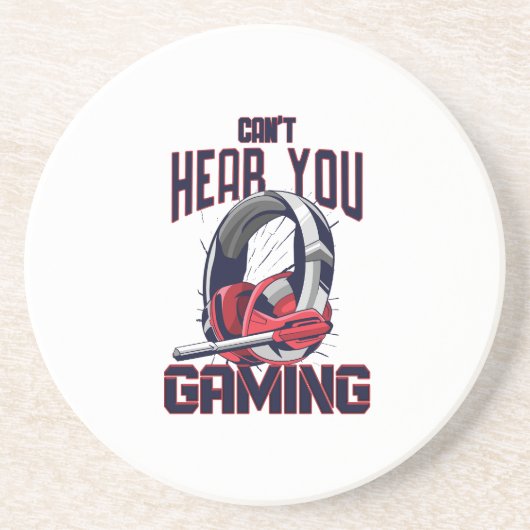 ヘッドセット付きゲームデザイン コースター (正面)