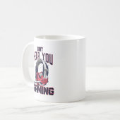 ヘッドセット付きゲームデザイン コーヒーマグカップ (正面左)