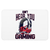 ヘッドセット付きゲームデザイン マグネット (横)