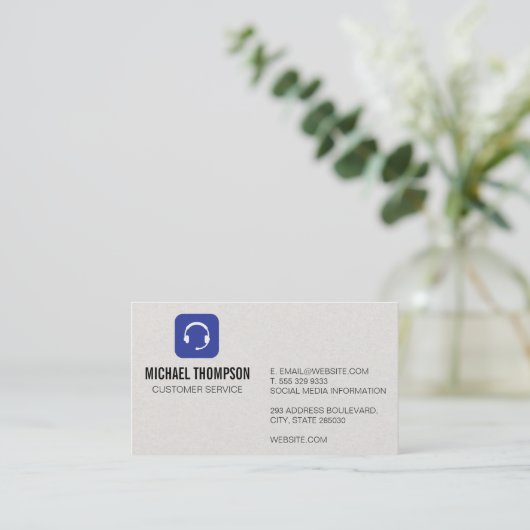 ヘッドセット 名刺 (スタンド正面)