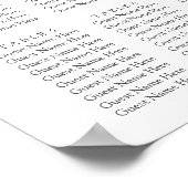 ヘッドテーブルユーカリ結婚グリーンリーの座席 ポスター (角)