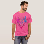 ヘッドハロウィーン神話ウォルフシフターライカン Tシャツ (正面フル)