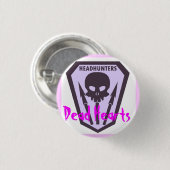 ヘッドハンターボタン-新しい死んだハート 缶バッジ (正面&裏面)