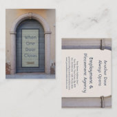 ヘッドハンター、ユニークな雇用の配置代理店 名刺 (正面/裏面)