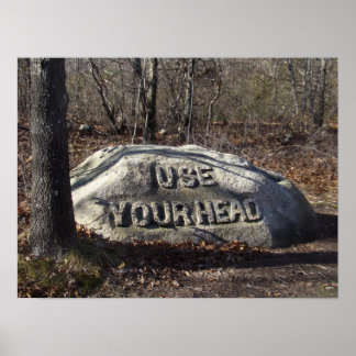 ヘッドバブソン大きい石 ポスター