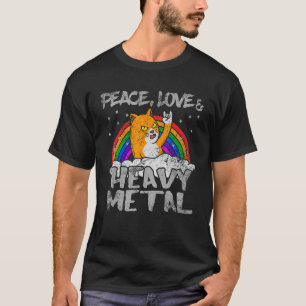 ヘッドバンギング猫インストゥルメンタリストのロック音楽音楽ミュージシア Tシャツ