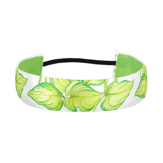 ヘッドバンドの「調和イン・グリーン」 アスレチックヘッドバンド (正面)