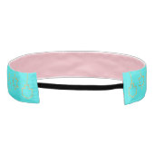 ヘッドバンドハヌカーぶら下がった金ゴールドチャーム アスレチックヘッドバンド (裏面)