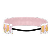 ヘッドバンドハヌッカハッピーピンク/オレンジ アスレチックヘッドバンド (裏面)