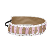 ヘッドバンドハヌッカハッピーピンク/ブラウン アスレチックヘッドバンド (左)
