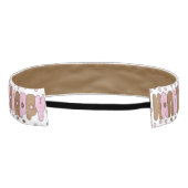 ヘッドバンドハヌッカハッピーピンク/ブラウン アスレチックヘッドバンド (裏面)