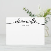 ヘッドバンドヘアアクセサリ水平5x7ディスプレイ 招待状 (スタンド正面)