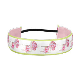 ヘッドバンド上のエキゾチックな明るい赤紫色 アスレチックヘッドバンド