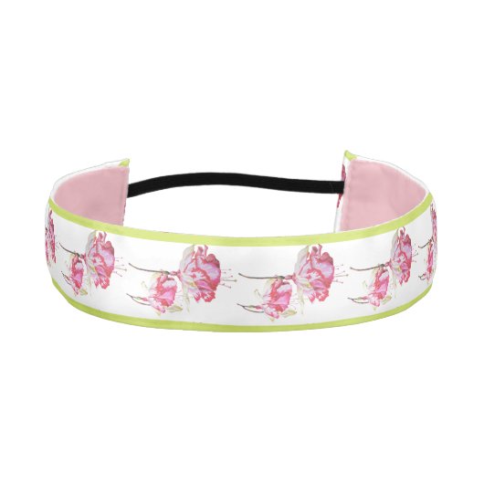 ヘッドバンド上のエキゾチックな明るい赤紫色 アスレチックヘッドバンド (正面)