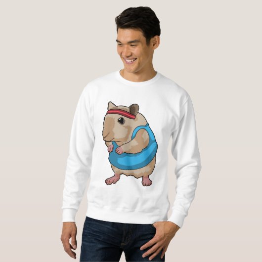 ヘッドバンド付きランナーとしてマウス スウェットシャツ (正面フル)