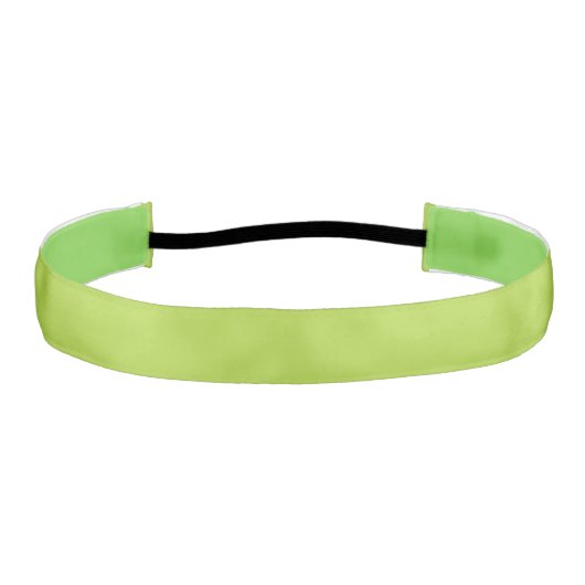 ヘッドバンド：「ライム・グリーン・カラー」 アスレチックヘッドバンド (正面)