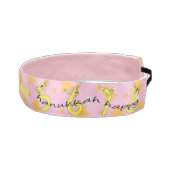 ヘッドバンドHanukkahキャンドルナンバー/ピンク/ピーチ アスレチックヘッドバンド (右)