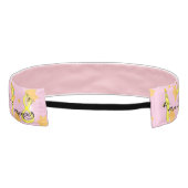 ヘッドバンドHanukkahキャンドルナンバー/ピンク/ピーチ アスレチックヘッドバンド (裏面)