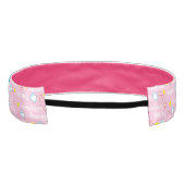 ヘッドバンドHanukkah Cats and Menorhs/Pink/Blue アスレチックヘッドバンド (裏面)