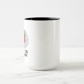 ヘッドフォンで微笑む絵文字 マグカップ (中央)