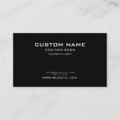 ヘッドフォンで独自のX線スケルトンを作成する 名刺 (裏面)