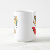 ヘッドフォンと幸せ聞なフォックス音楽。 モーフィングマグカップ (中央)