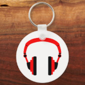 ヘッドフォンのペア キーホルダー (正面)