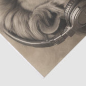 ヘッドフォンの区別ライオン 薄葉紙 (詳細)