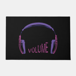 ヘッドフォンの音量アップ ドアマット