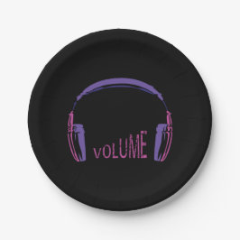 ヘッドフォンの音量アップ ペーパープレート