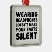 ヘッドフォンを着ても茶番にならない静か メタルオーナメント (右)